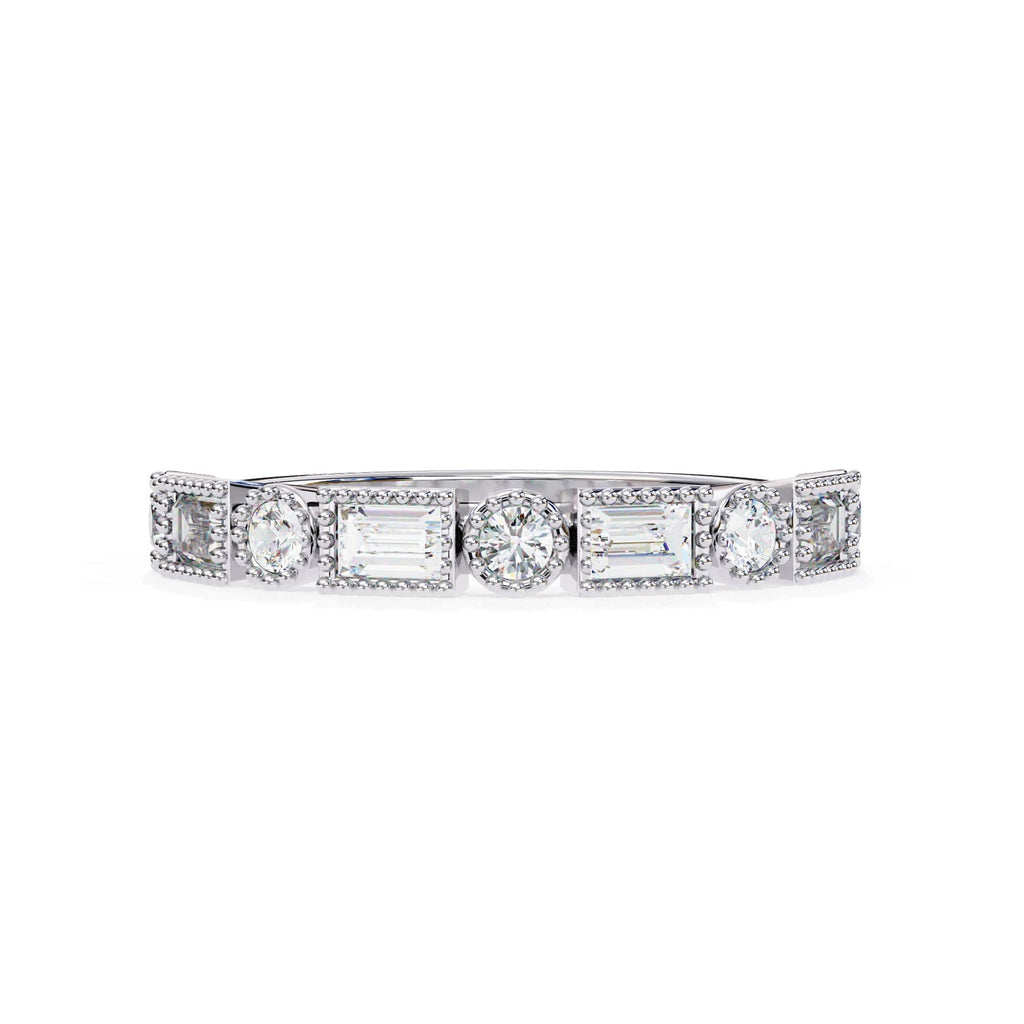 Elegant Diamond Side Stone Brilliance Ring