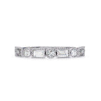Elegant Diamond Side Stone Brilliance Ring