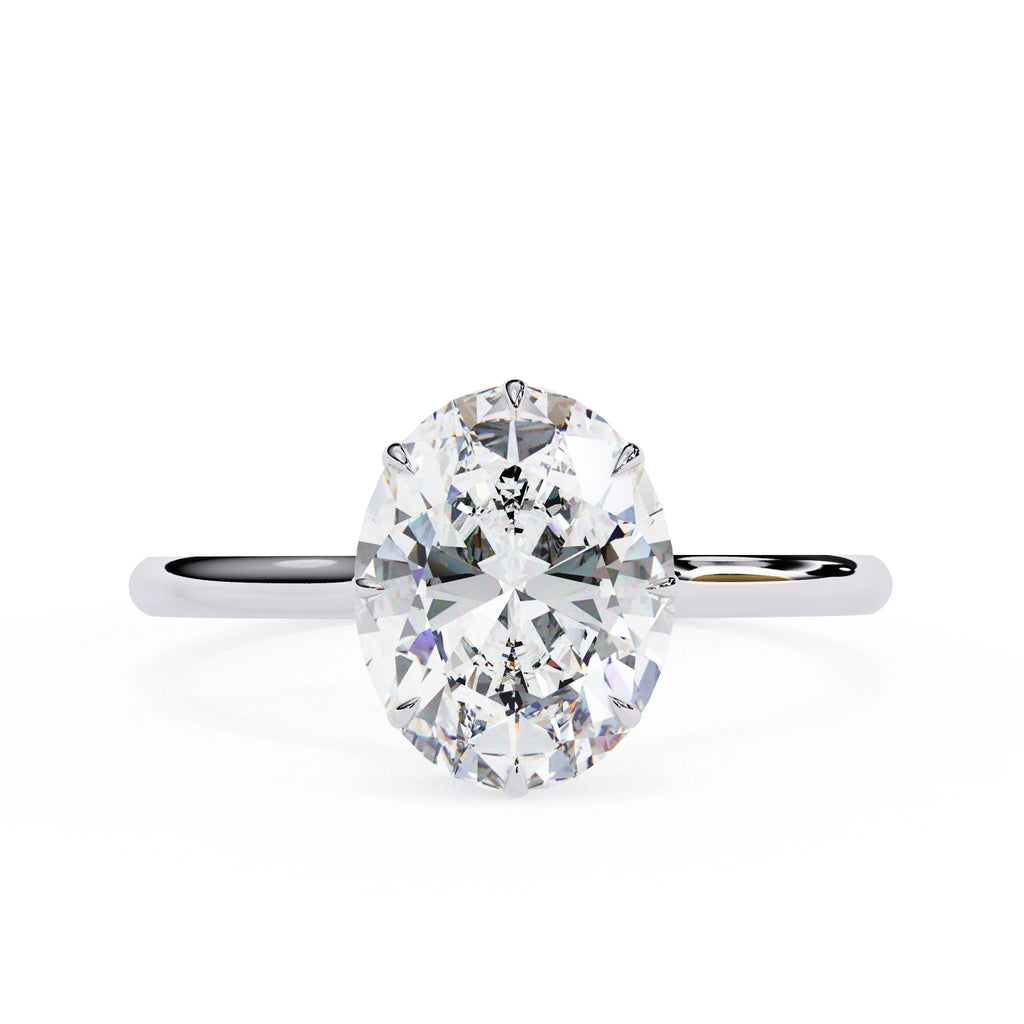 Elegant Diamond Side Stone Brilliance Ring