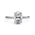Elegant Central Stone Diamond Ring with Sparkling Side Accents