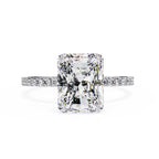 Radiant Central Stone Diamond Halo Ring