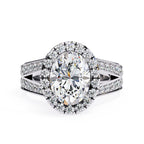 Elegant Diamond Side Stone Brilliance Ring