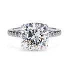 Elegant Diamond Side Stone Brilliance Ring