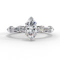 Elegant Central Stone Diamond Ring with Radiant Side Accents