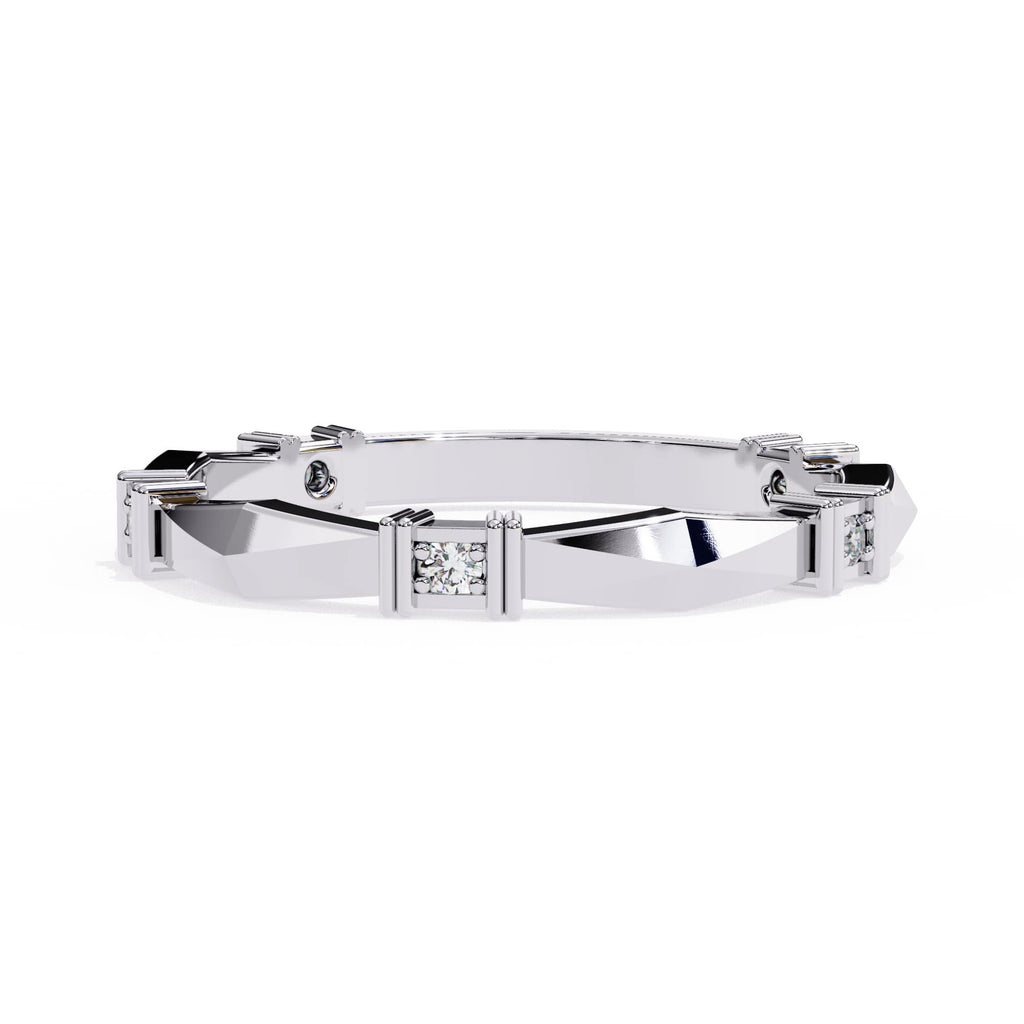 Elegant Diamond Side Stone Brilliance Ring