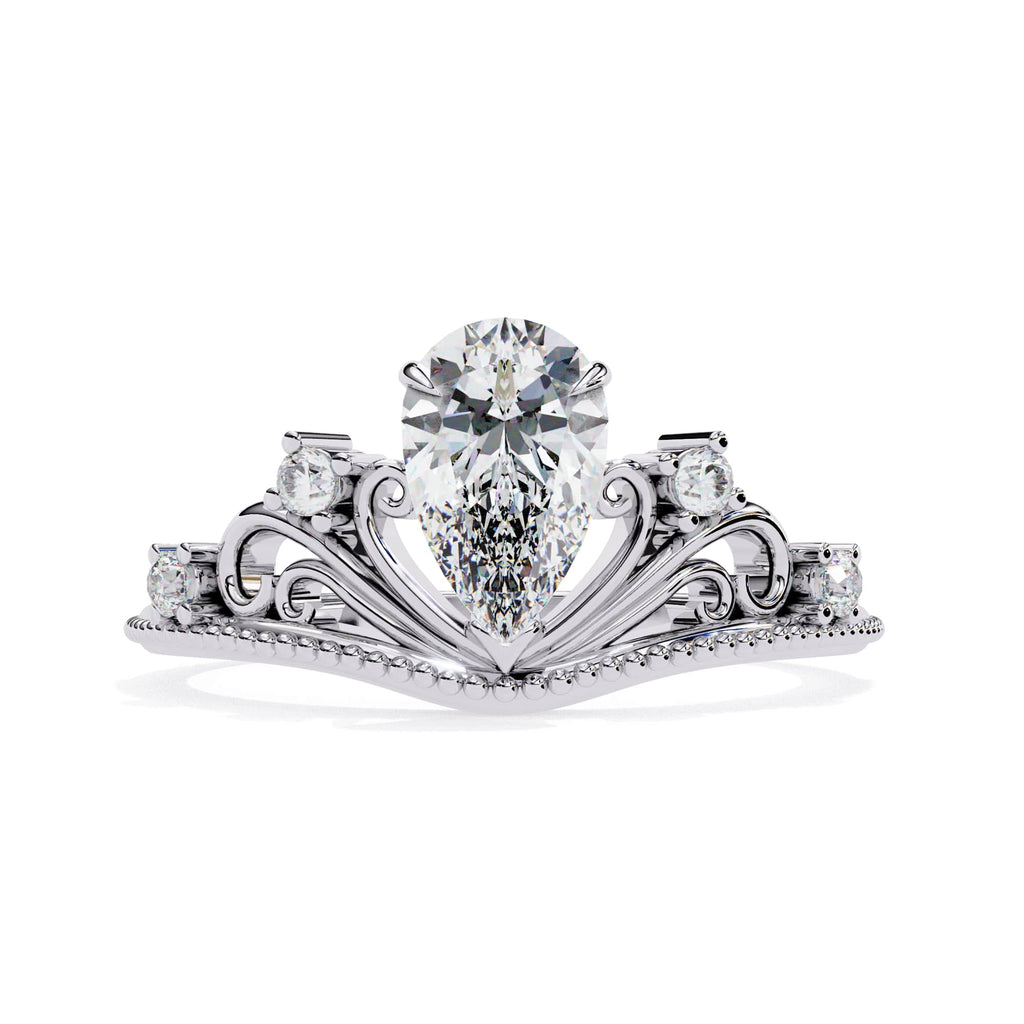 Elegant Radiance Central Stone Diamond Ring