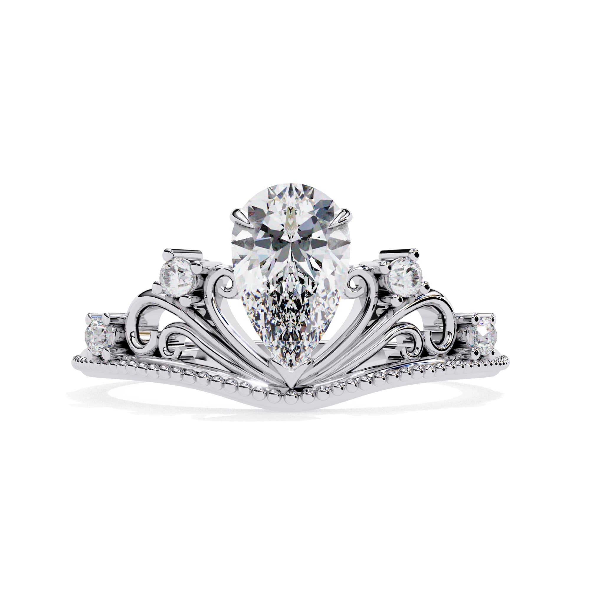 Elegant Radiance Central Stone Diamond Ring