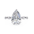 Elegant Central Stone Diamond Ring with Radiant Side Accents