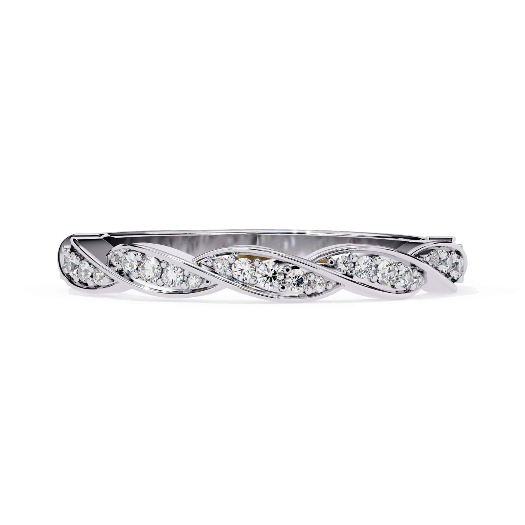 Elegant Diamond Side Stone Brilliance Ring
