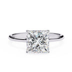 Elegant Central Stone Diamond Ring with Side Stone Brilliance