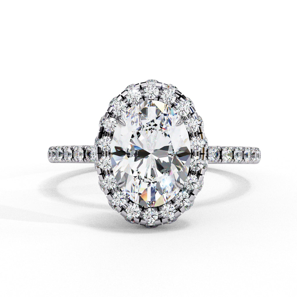 Elegant Diamond Side Stone Brilliance Ring