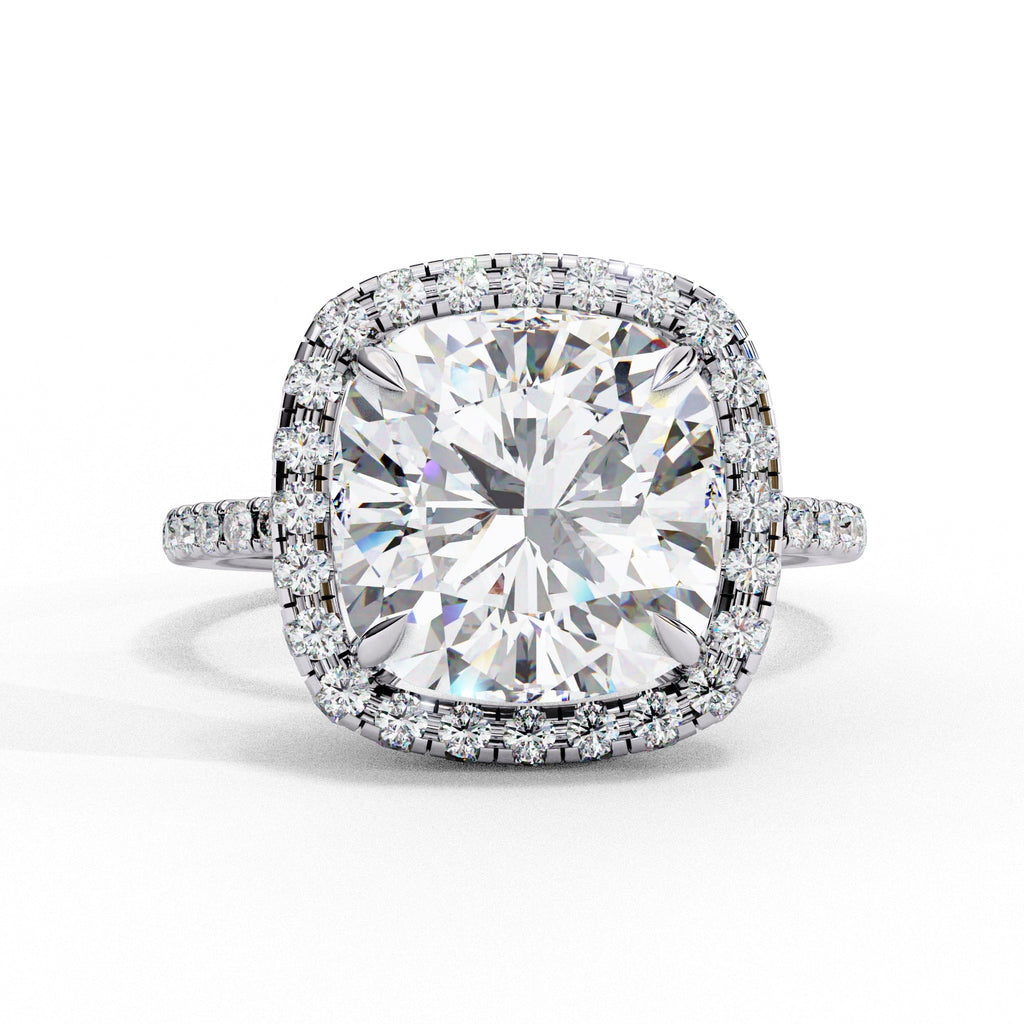 Elegant Diamond Side Stone Brilliance Ring