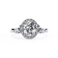 Elegant Diamond Side Stone Brilliance Ring