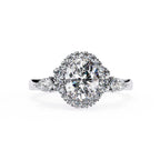 Elegant Diamond Side Stone Brilliance Ring