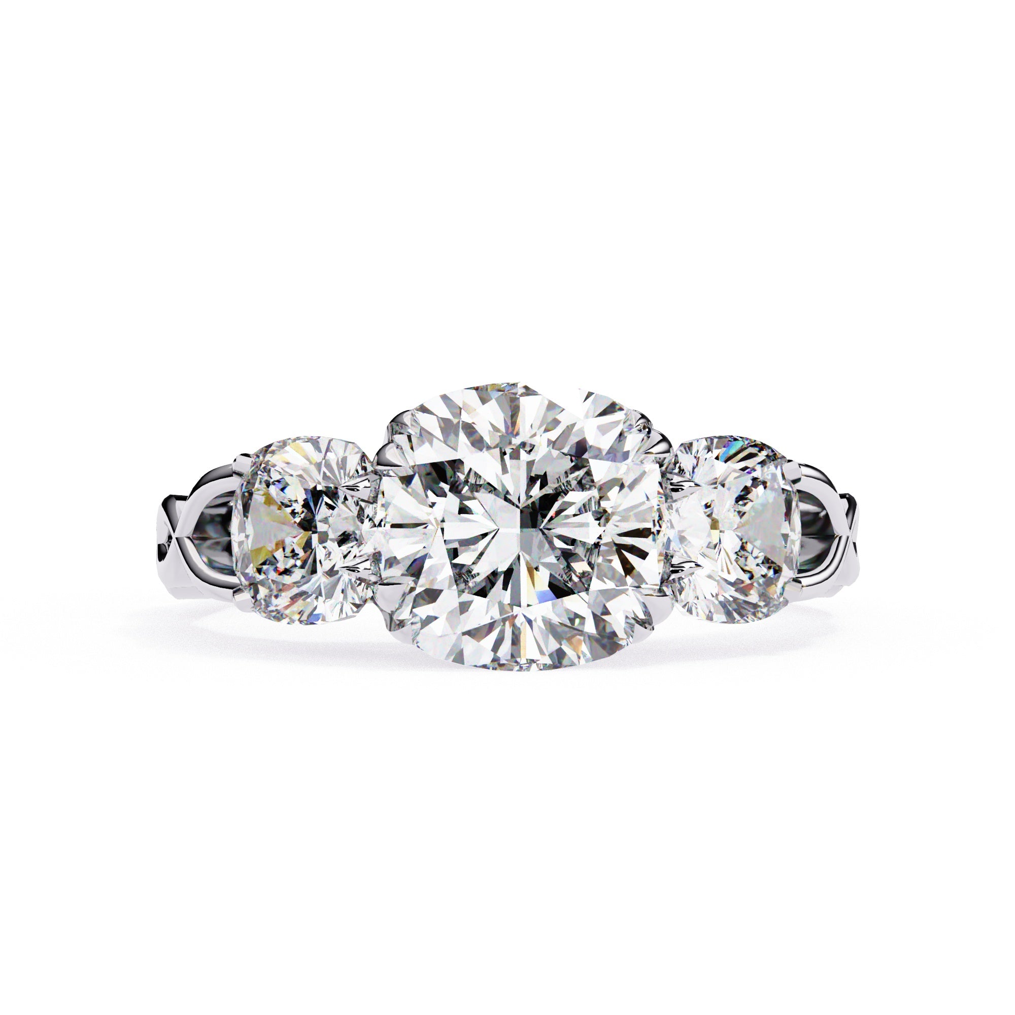 Elegant Central Stone Solitaire Ring
