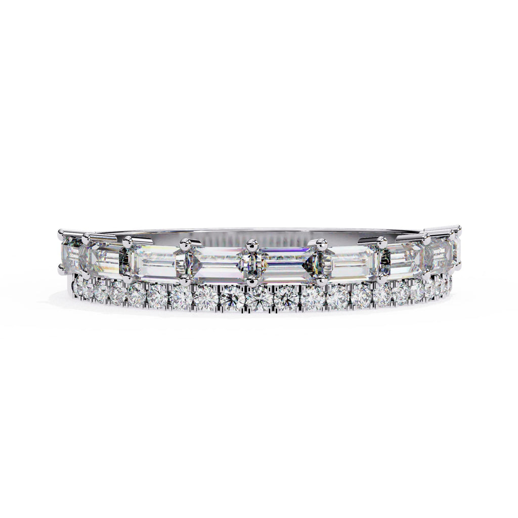Elegant Diamond Side Stone Brilliance Ring