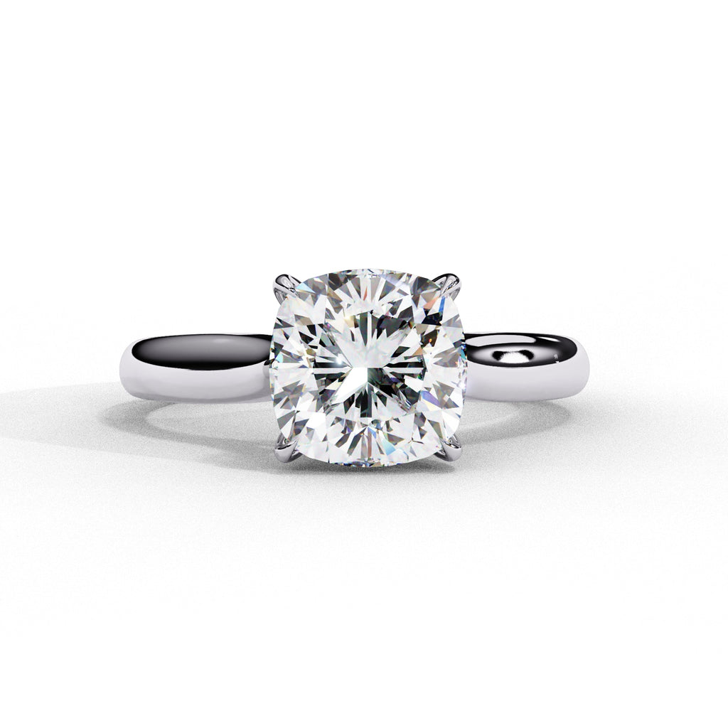Elegant Central Stone Solitaire Ring