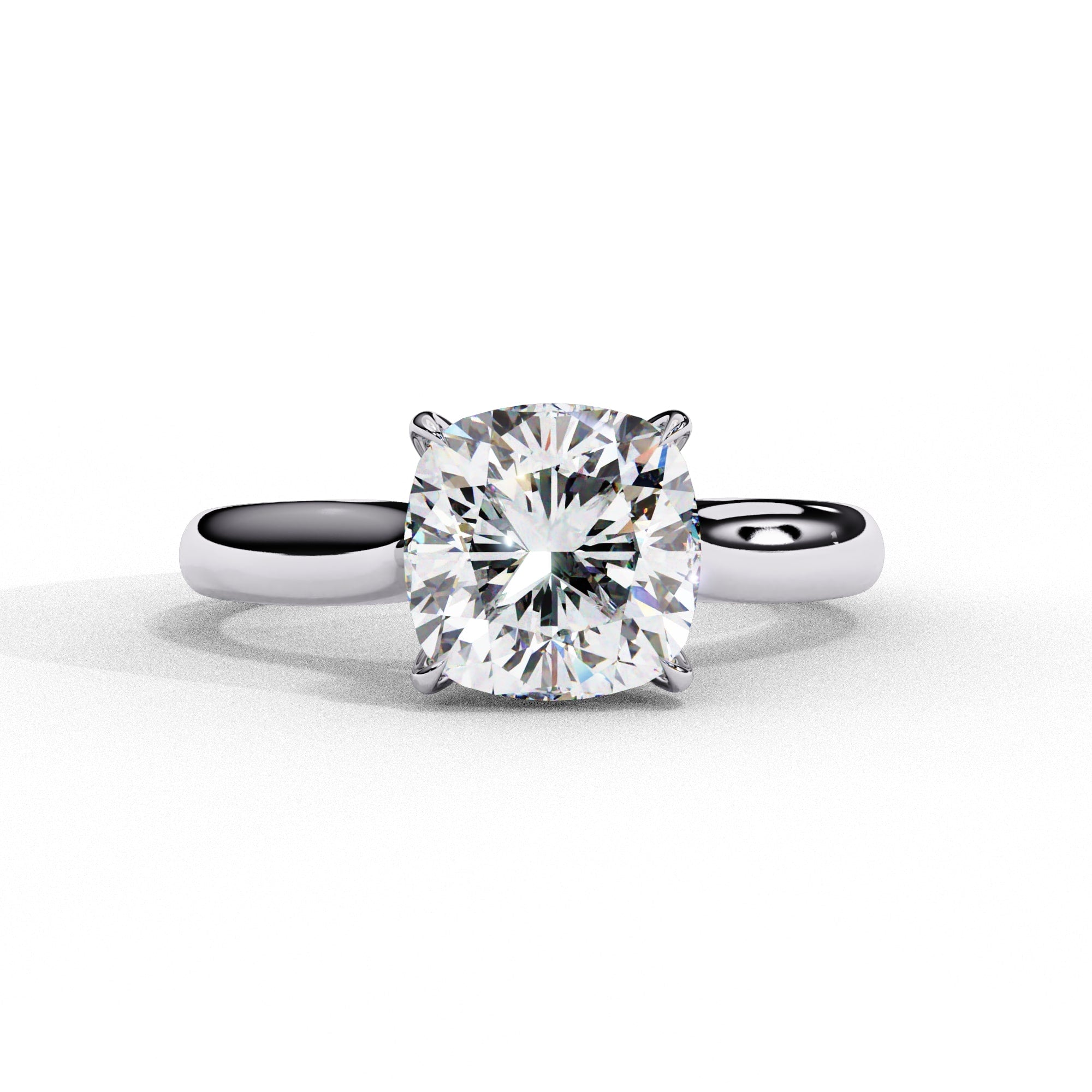 Elegant Central Stone Solitaire Ring