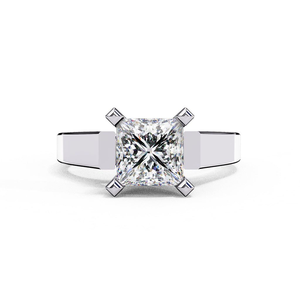 Elegant Central Stone Solitaire Ring