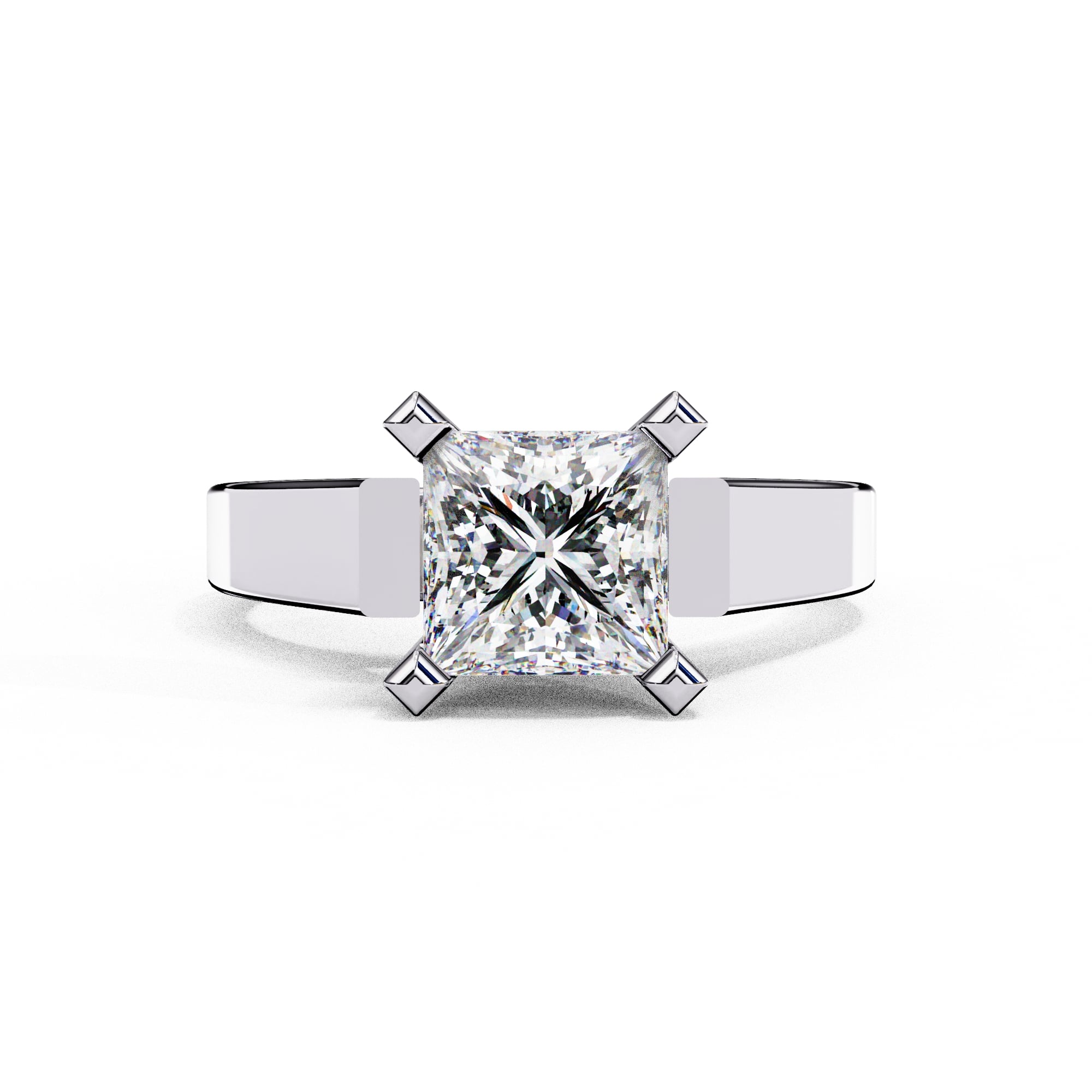 Elegant Central Stone Solitaire Ring