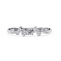 Elegant Diamond Side Stone Brilliance Ring