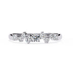 Elegant Diamond Side Stone Brilliance Ring