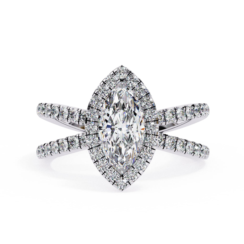 Elegant Diamond Side Stone Brilliance Ring