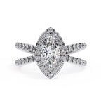 Elegant Diamond Side Stone Brilliance Ring