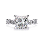 Elegant Central Stone Diamond Ring with Radiant Side Accents