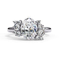 Elegant Central Stone Diamond Ring with Side Accents