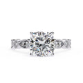 Elegant Diamond Central Stone Ring with Brilliant Side Accents