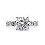 Elegant Diamond Central Stone Ring with Brilliant Side Accents