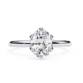 Elegant Radiance Central Solitaire Ring with Side Accents