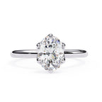 Elegant Radiance Central Solitaire Ring with Side Accents