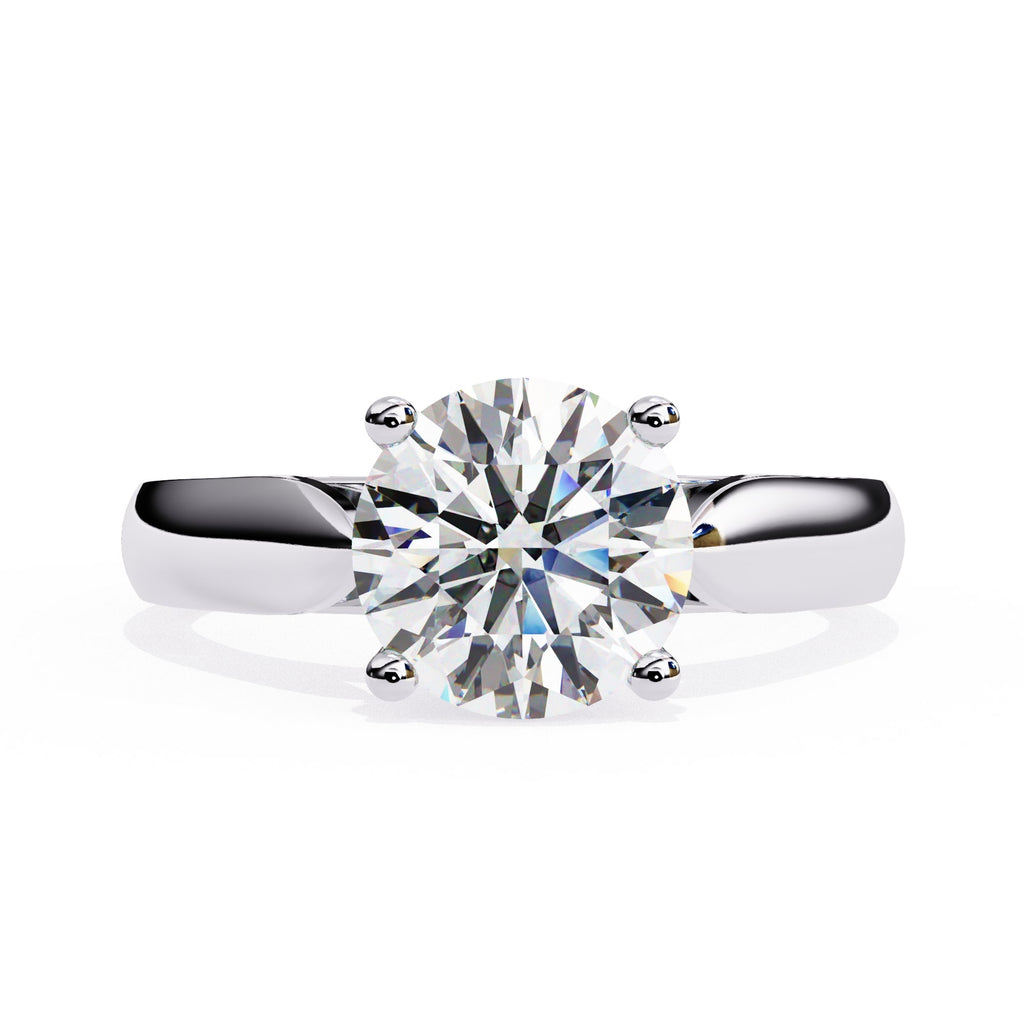 Elegant Solitaire Central Stone Diamond Ring
