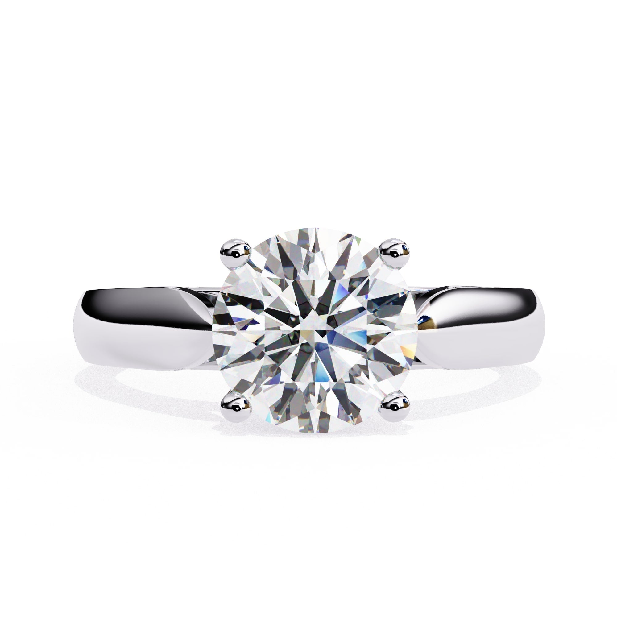 Elegant Solitaire Central Stone Diamond Ring