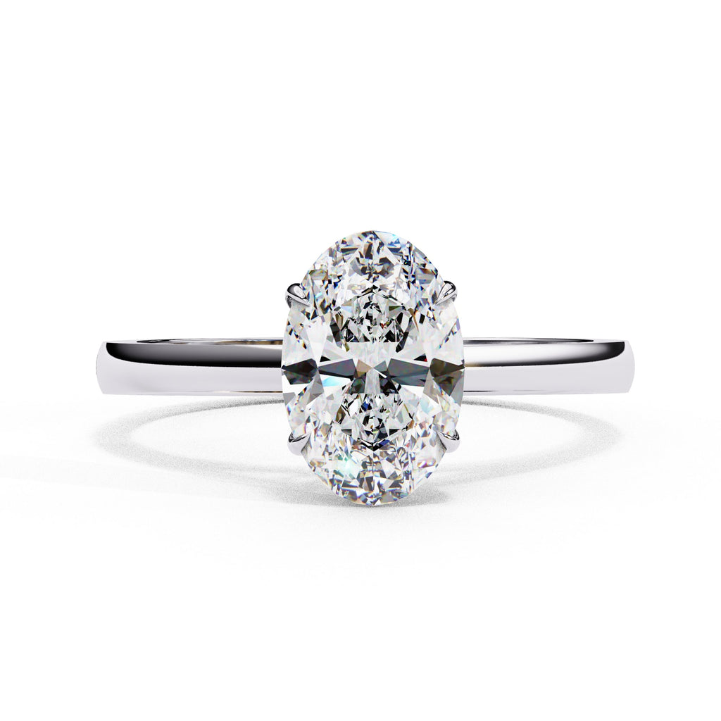 Elegant Solitaire Central Stone Ring