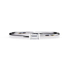 Radiant Solitaire Central Stone Ring