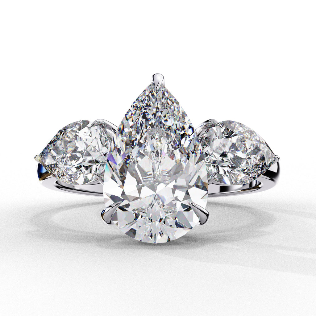 Radiant Multi-Stone Central Cluster Ring