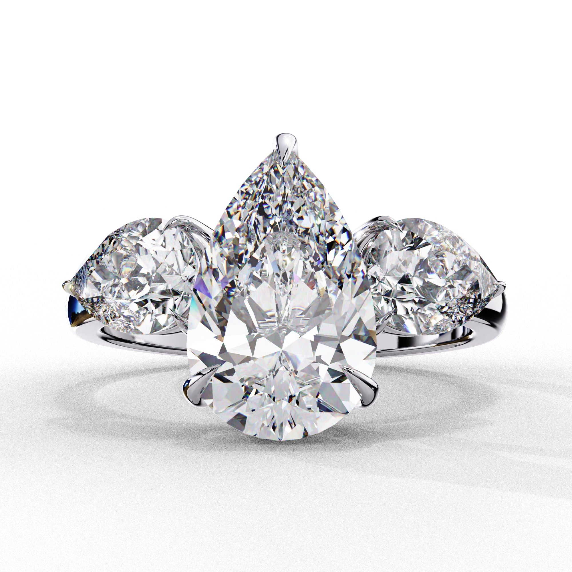 Radiant Multi-Stone Central Cluster Ring