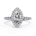 Elegant Central Stone Diamond Ring with Radiant Side Stones