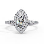 Elegant Central Stone Diamond Ring with Radiant Side Stones