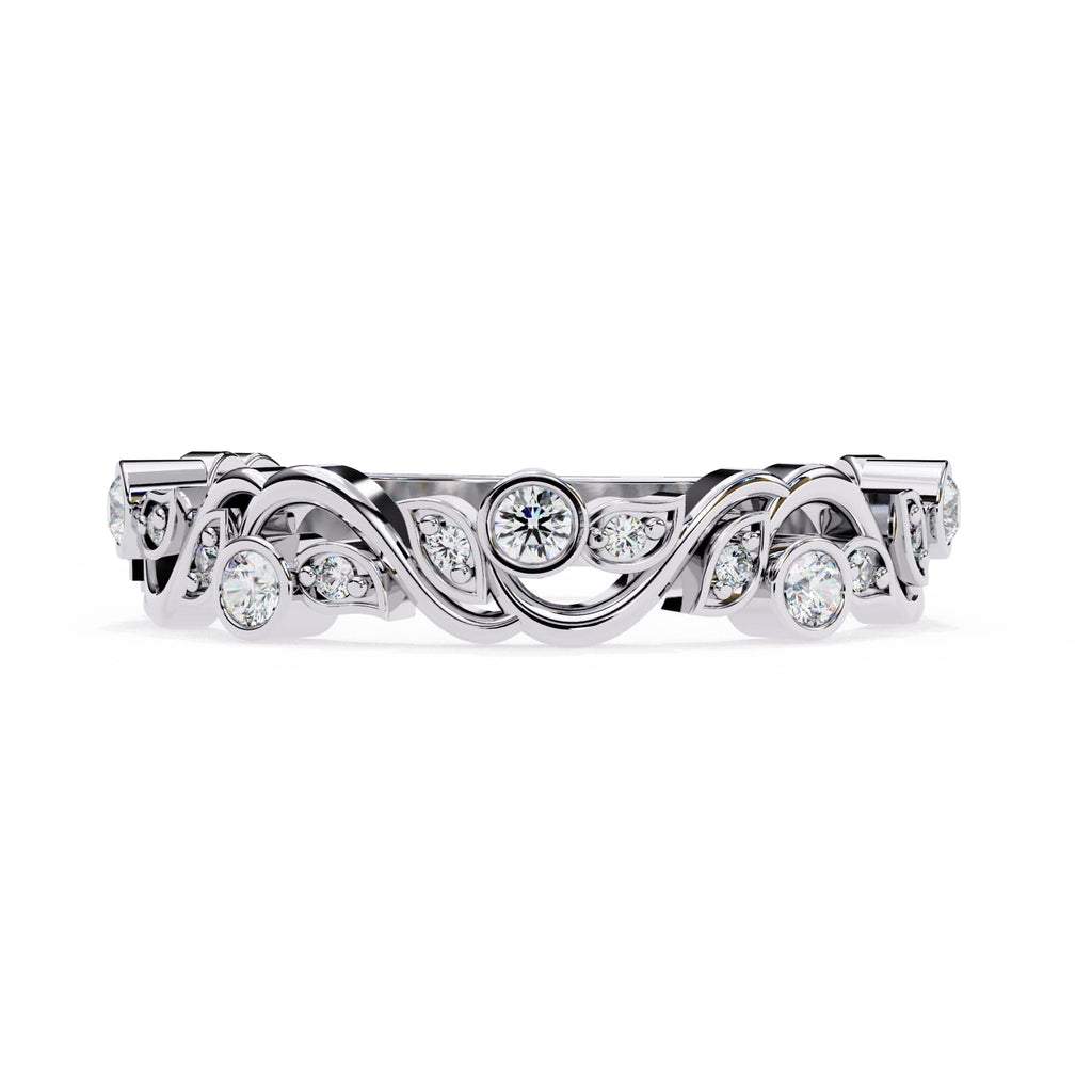 Elegant Diamond Side Stone Brilliance Ring
