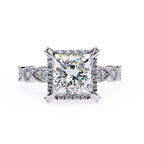 Elegant Diamond Side Stone Brilliance Ring