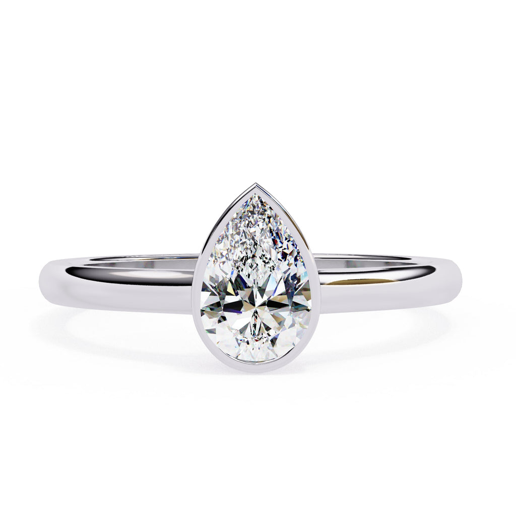 Radiant Solitaire Central Stone Ring
