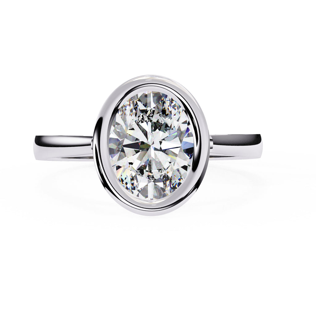 Elegant Solitaire Central Stone Ring