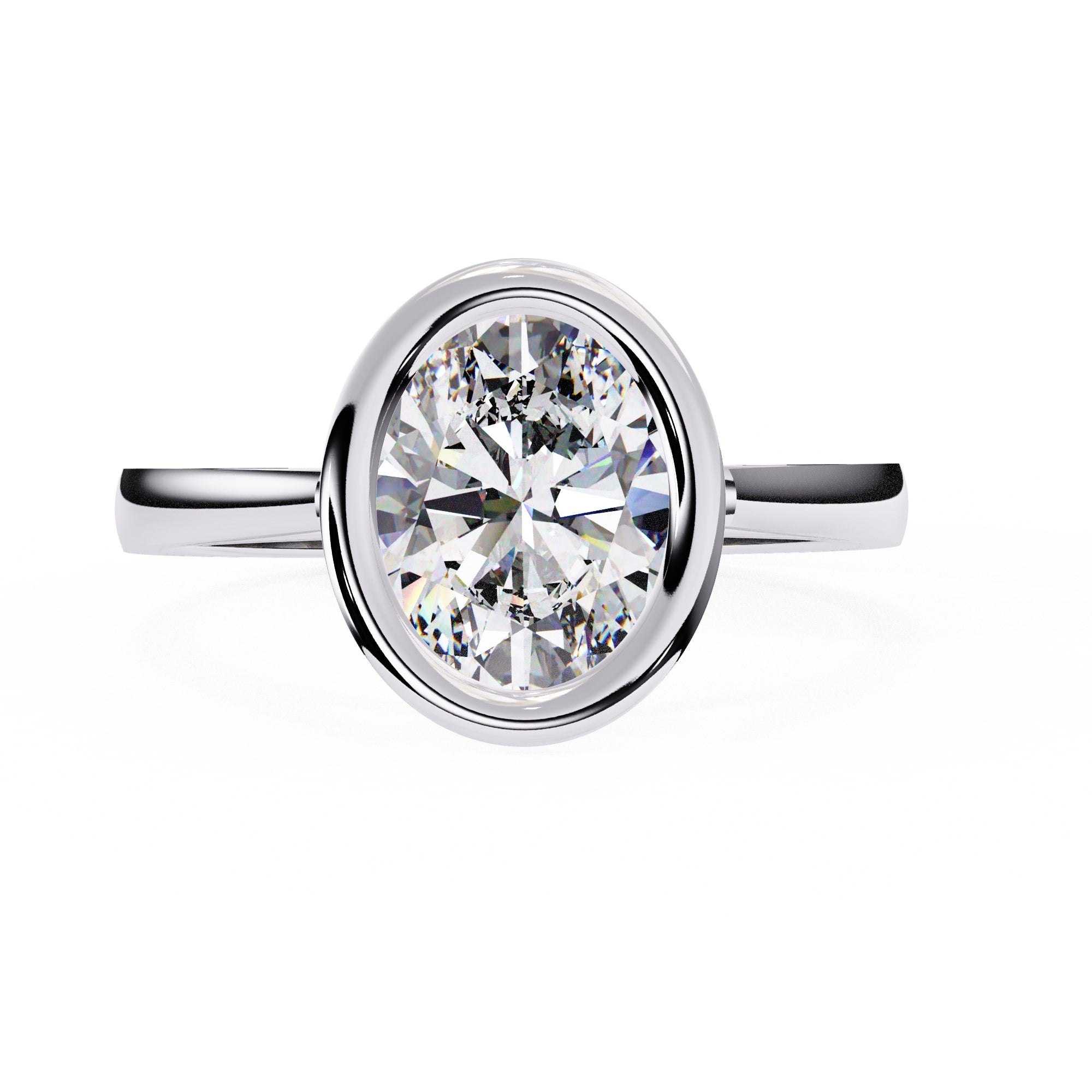 Elegant Solitaire Central Stone Ring