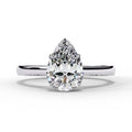 Elegant Solitaire Central Stone Statement Ring