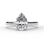 Elegant Solitaire Central Stone Statement Ring