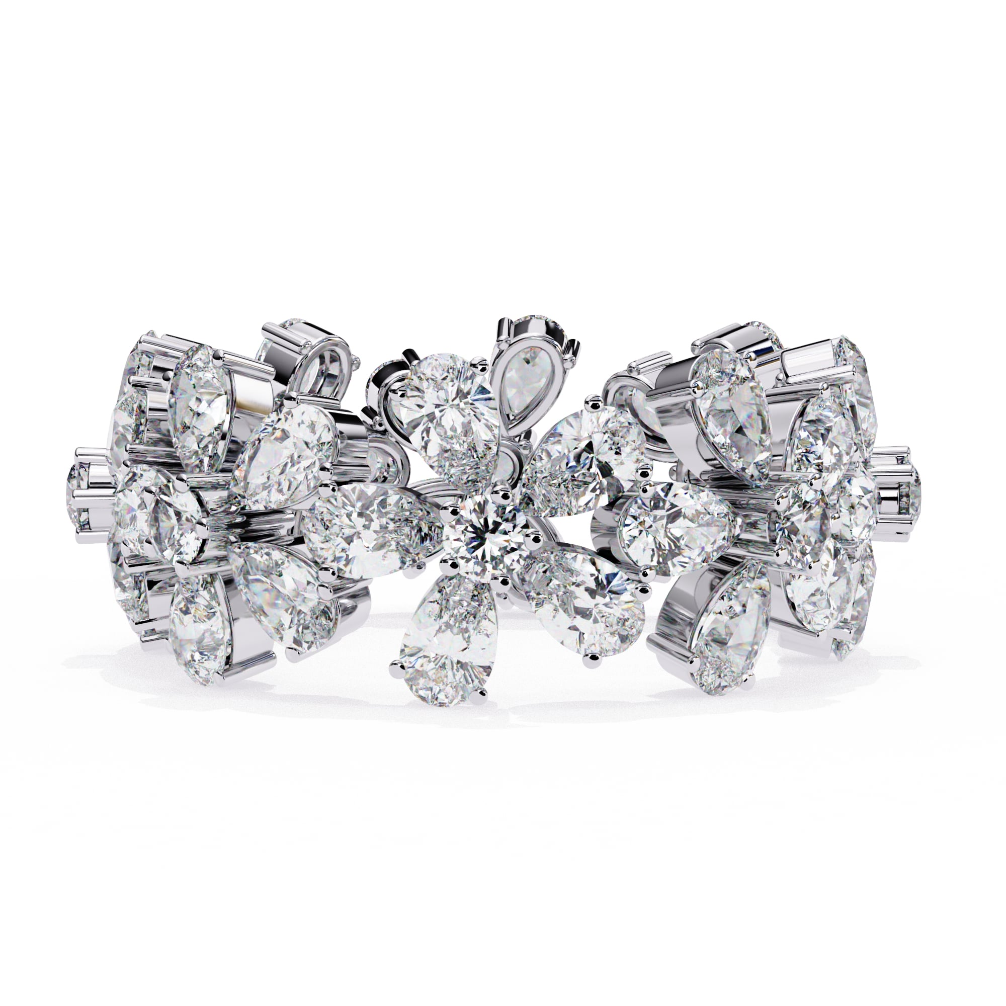 Elegant Diamond Side Stone Brilliance Ring